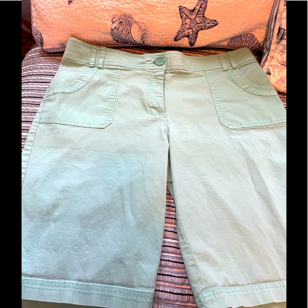Mint green shorts